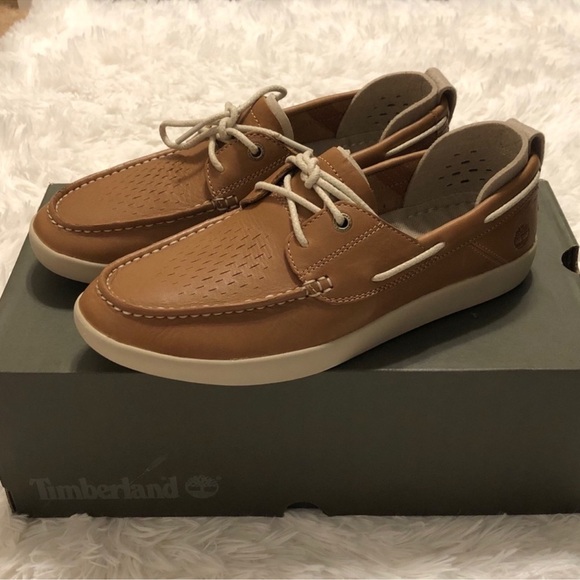 Timberland Project Better Boat Full Grain Leather Upper Brown Shoes Size 7M - Picture 16 of 16